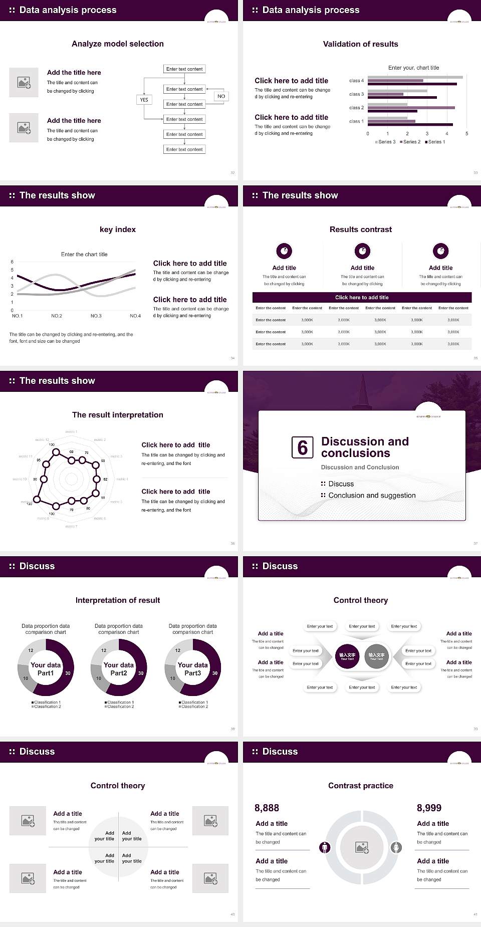 Kuyper College Graduation Thesis Defense PPT Template4:3 ratio PPT effect preview image5