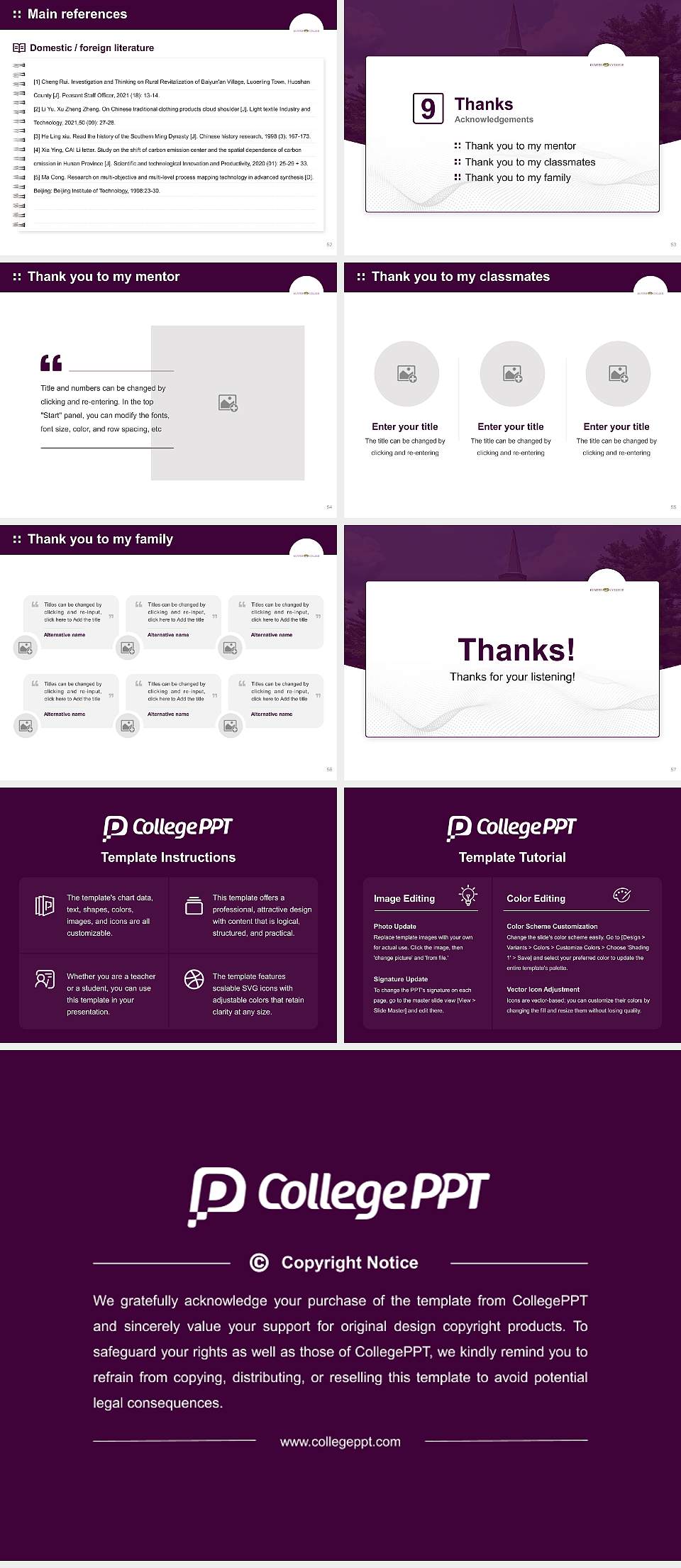 Kuyper College Graduation Thesis Defense PPT Template4:3 ratio PPT effect preview image7