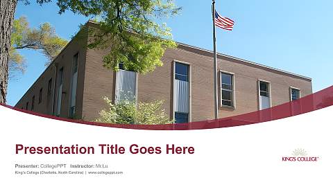 King’s College (Charlotte, North Carolina) Course/Courseware Creation PPT Template