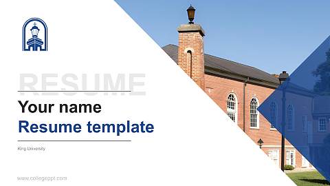 King University Resume PPT Template