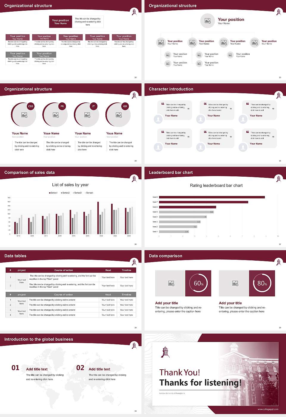 Kutztown University of Pennsylvania Academic Presentation/Research Findings Report PPT Template16:9 ratio PPT effect preview image4