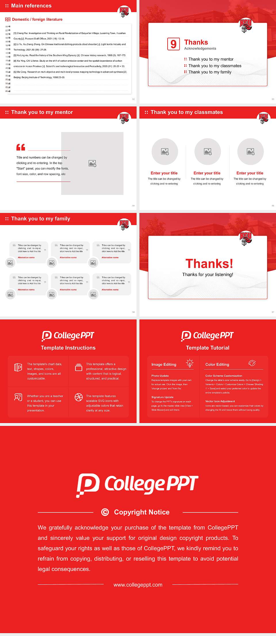 Kentucky Christian University Graduation Thesis Defense PPT Template4:3 ratio PPT effect preview image7