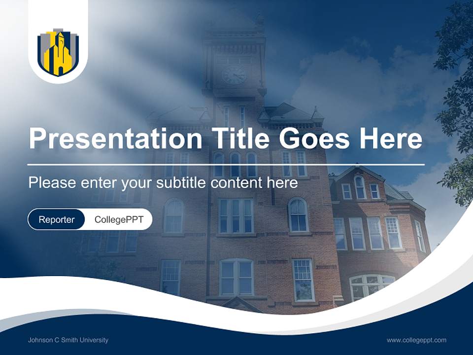 Johnson C Smith University Lecture Sharing and Networking Event PPT Template4:3 ratio PPT effect preview image4