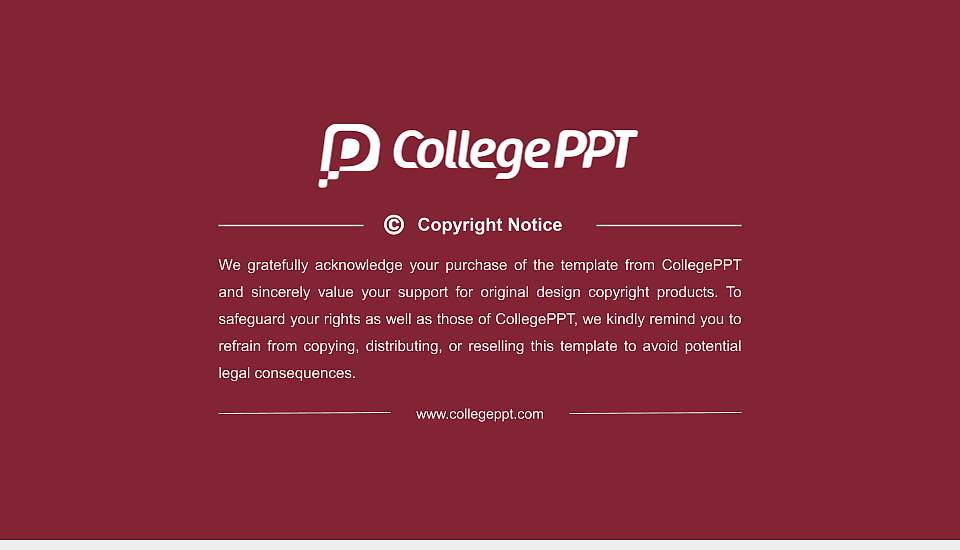 Lafayette College Thesis Proposal/Graduation Defense PPT Template16:9 ratio PPT effect preview image5