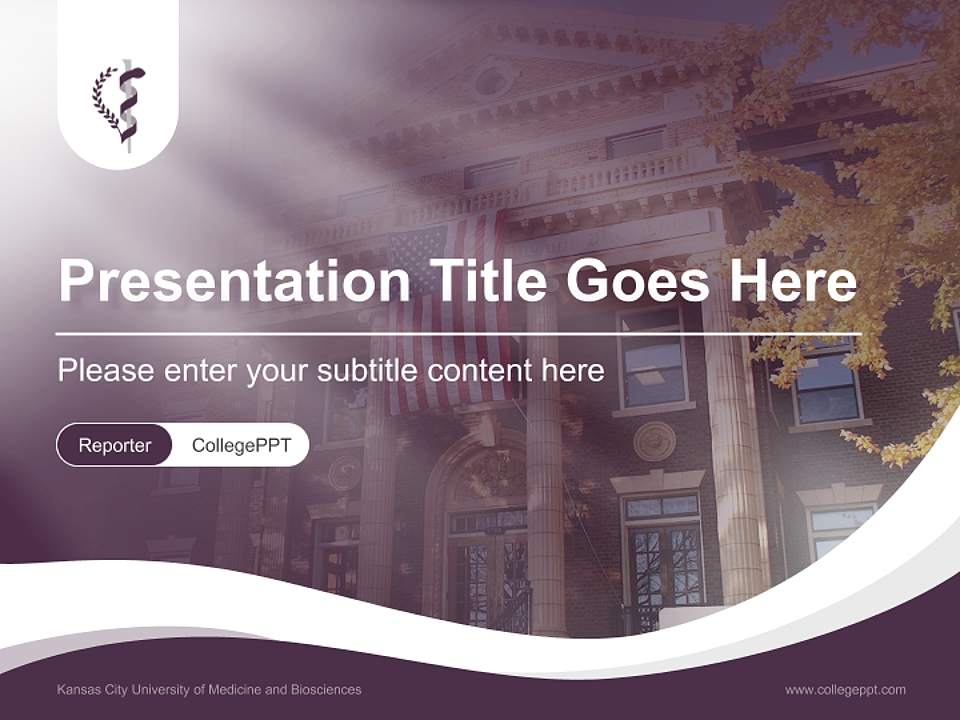 Kansas City University of Medicine and Biosciences Lecture Sharing and Networking Event PPT Template4:3 ratio PPT effect preview image4