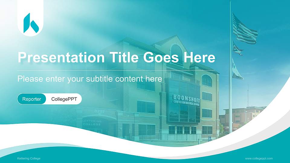 Kettering College Lecture Sharing and Networking Event PPT Template16:9 ratio PPT effect preview image