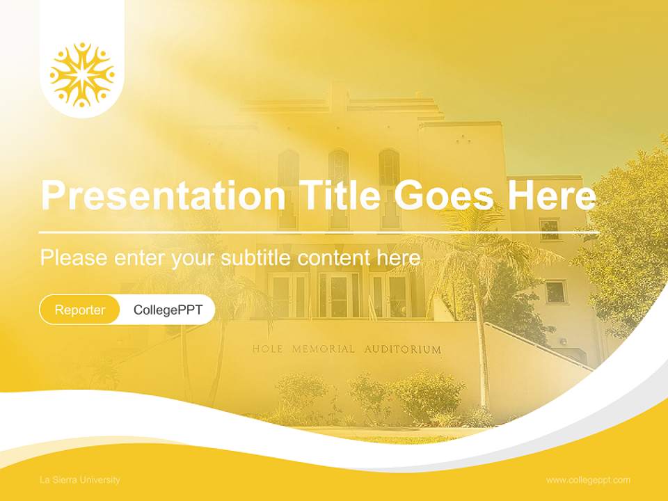 La Sierra University Lecture Sharing and Networking Event PPT Template4:3 ratio PPT effect preview image4