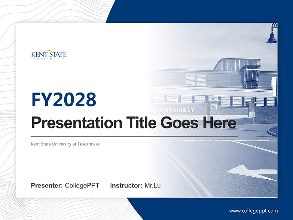 Kent State University at Tuscarawas Academic Presentation/Research Findings Report PPT Template4:3 ratio PPT effect preview image5