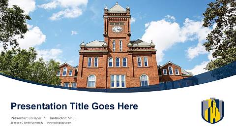 Johnson C Smith University Course/Courseware Creation PPT Template