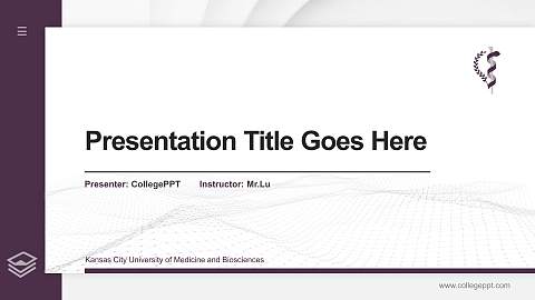 Kansas City University of Medicine and Biosciences Thesis Proposal/Graduation Defense PPT Template