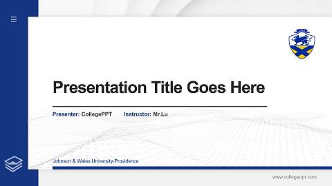 Johnson & Wales University-Providence Thesis Proposal/Graduation Defense PPT Template