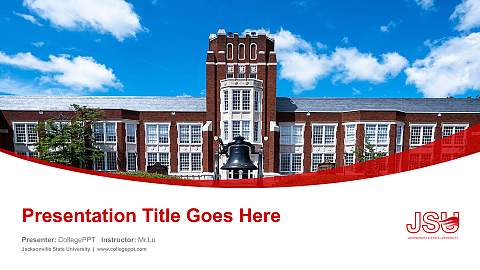 Jacksonville State University Course/Courseware Creation PPT Template