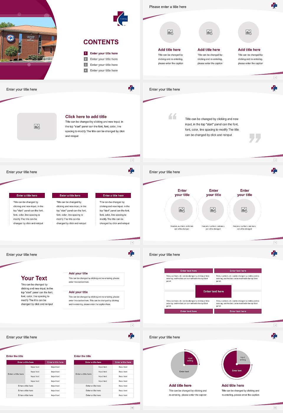 Lakeview College of Nursing Course/Courseware Creation PPT Template16:9 ratio PPT effect preview image2