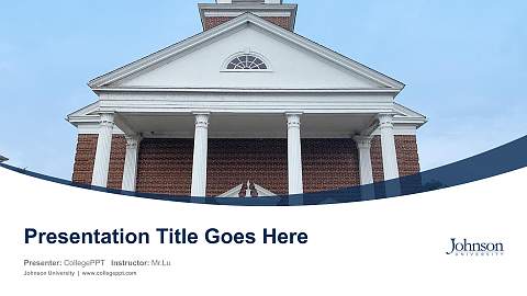 Johnson University Course/Courseware Creation PPT Template