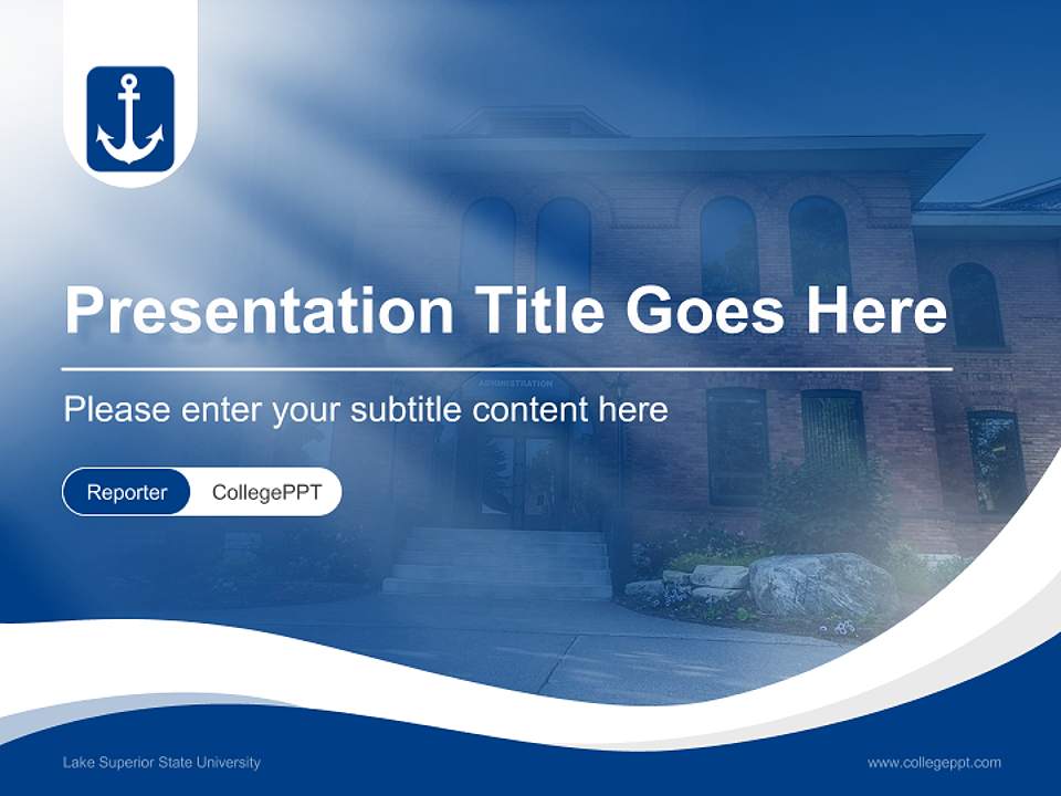 Lake Superior State University Lecture Sharing and Networking Event PPT Template4:3 ratio PPT effect preview image4