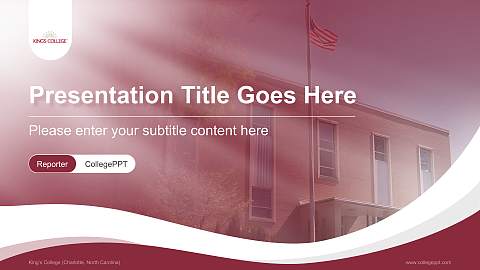 King’s College (Charlotte, North Carolina) Lecture Sharing and Networking Event PPT Template