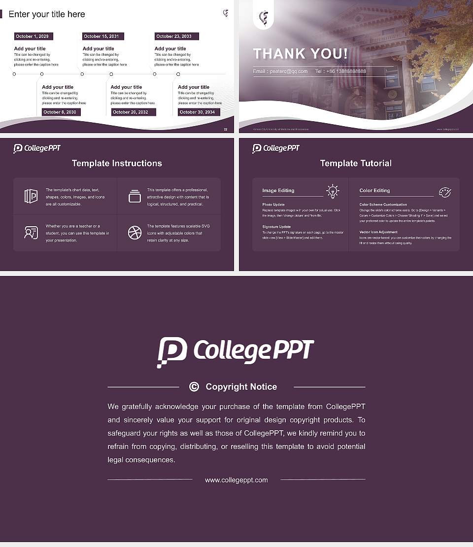 Kansas City University of Medicine and Biosciences Lecture Sharing and Networking Event PPT Template16:9 ratio PPT effect preview image4