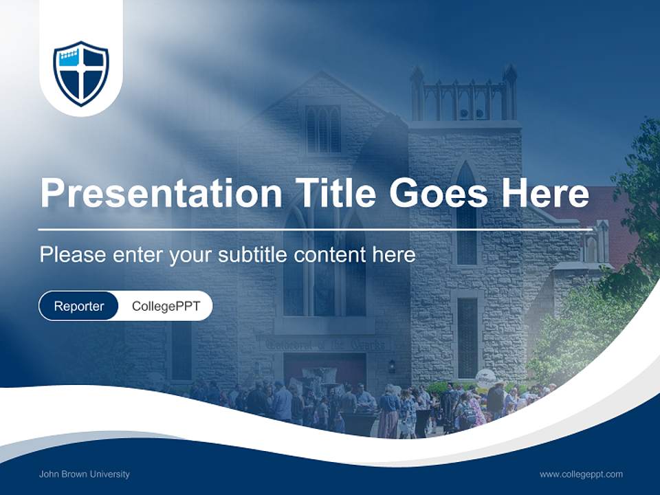 John Brown University Lecture Sharing and Networking Event PPT Template4:3 ratio PPT effect preview image4