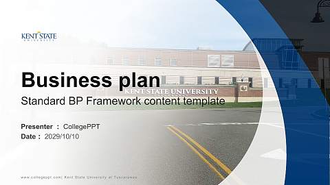Kent State University at Tuscarawas Competition/Entrepreneurship Contest PPT Template