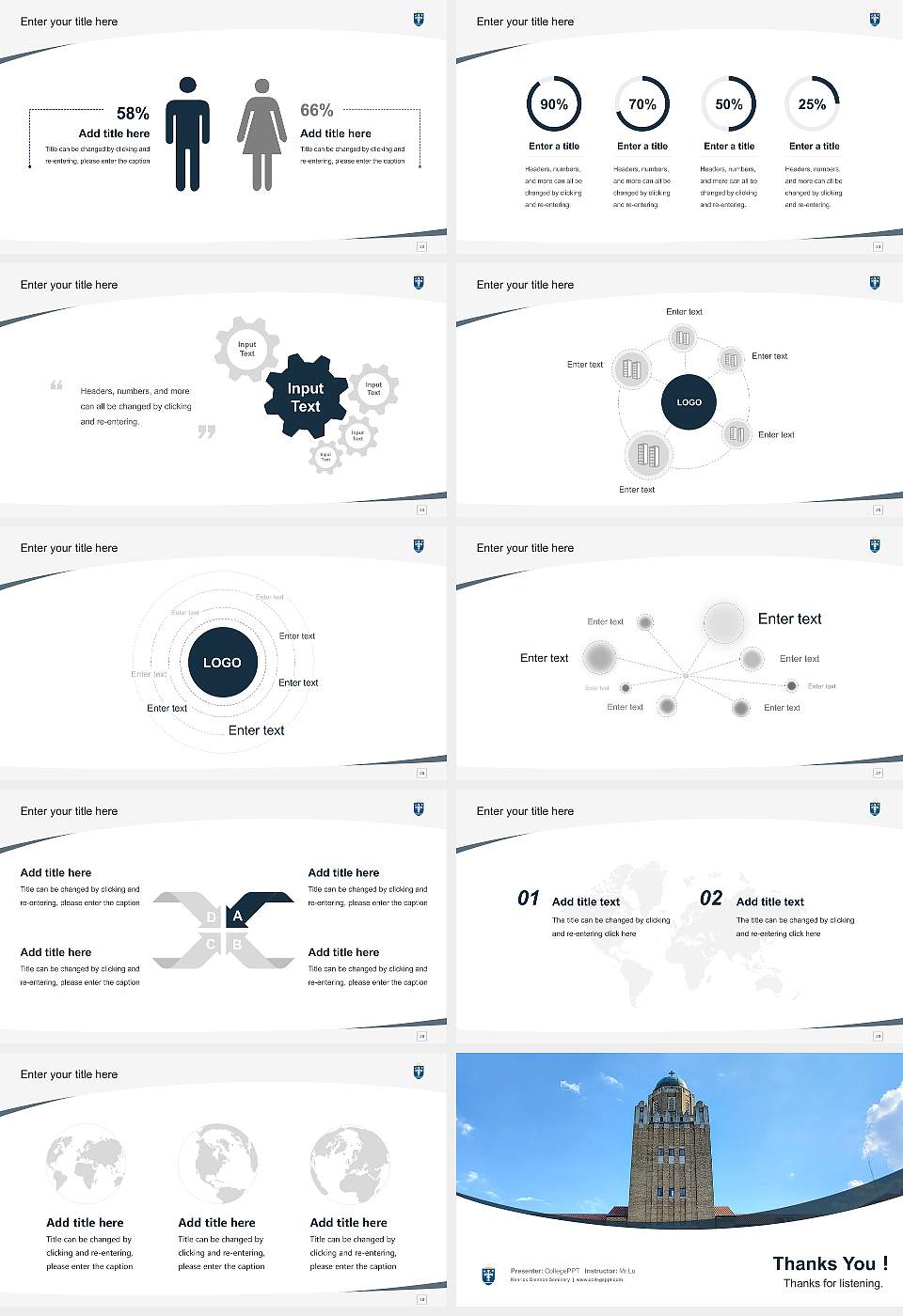 Kenrick Glennon Seminary Course/Courseware Creation PPT Template16:9 ratio PPT effect preview image4