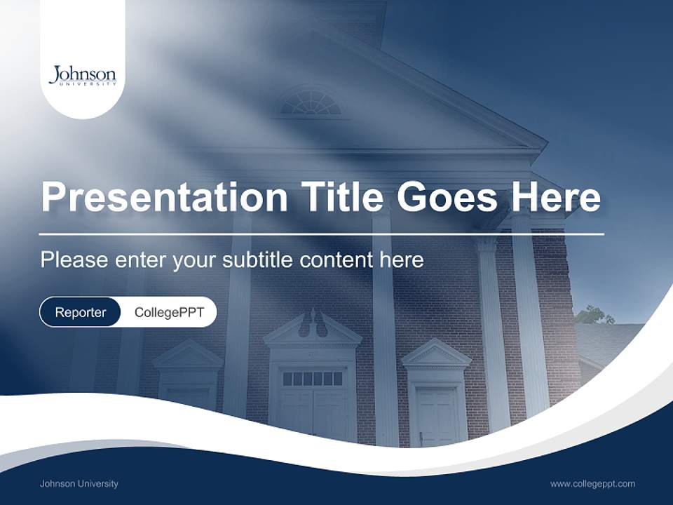 Johnson University Lecture Sharing and Networking Event PPT Template4:3 ratio PPT effect preview image4