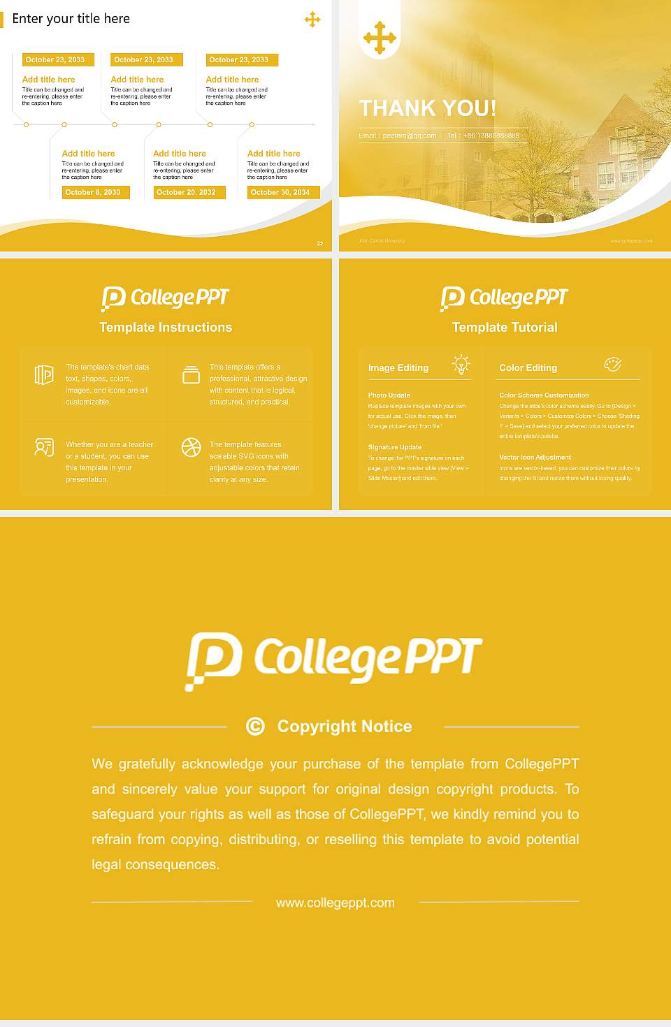 John Carroll University Lecture Sharing and Networking Event PPT Template4:3 ratio PPT effect preview image4