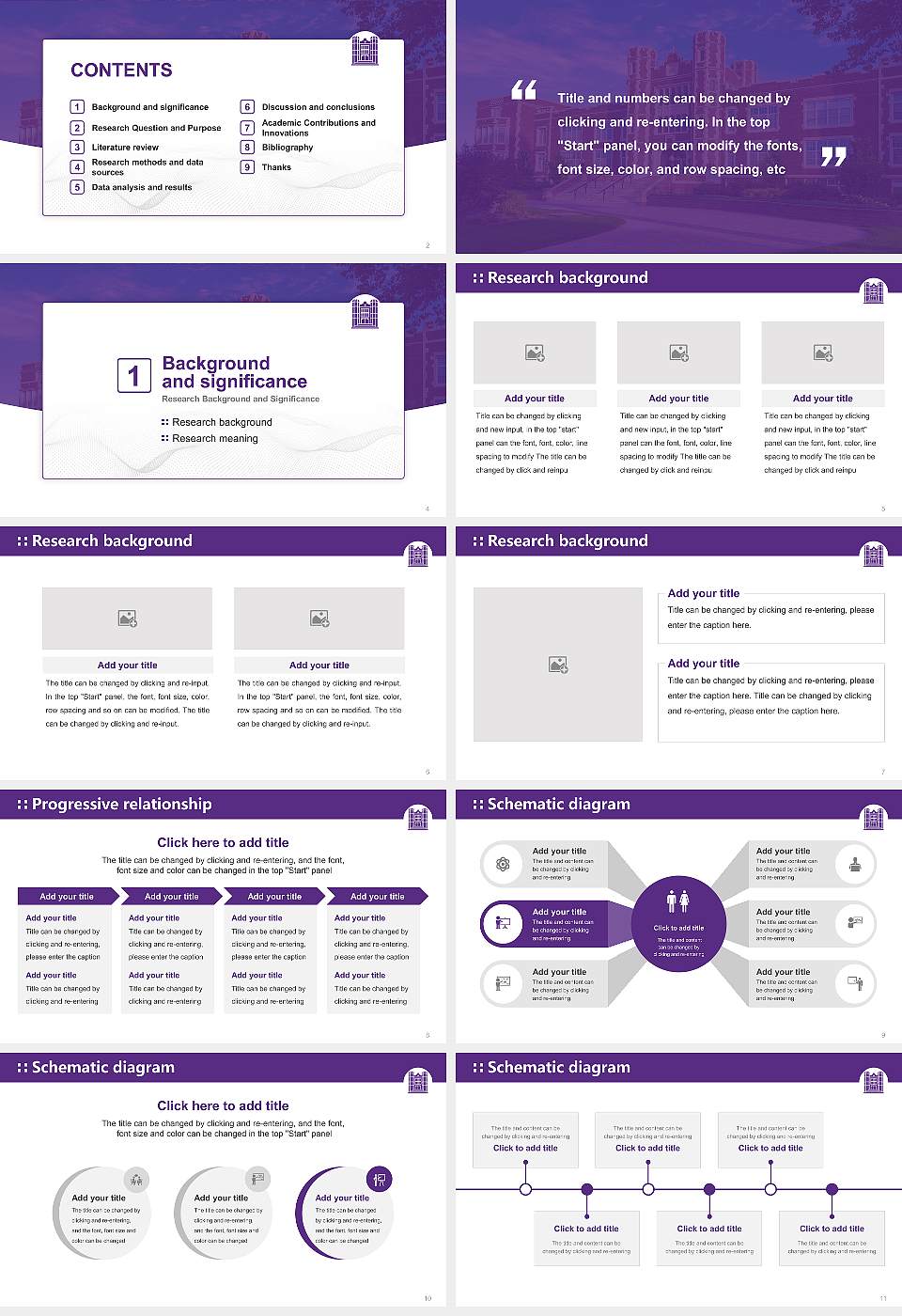 Kansas Wesleyan University Graduation Thesis Defense PPT Template16:9 ratio PPT effect preview image2