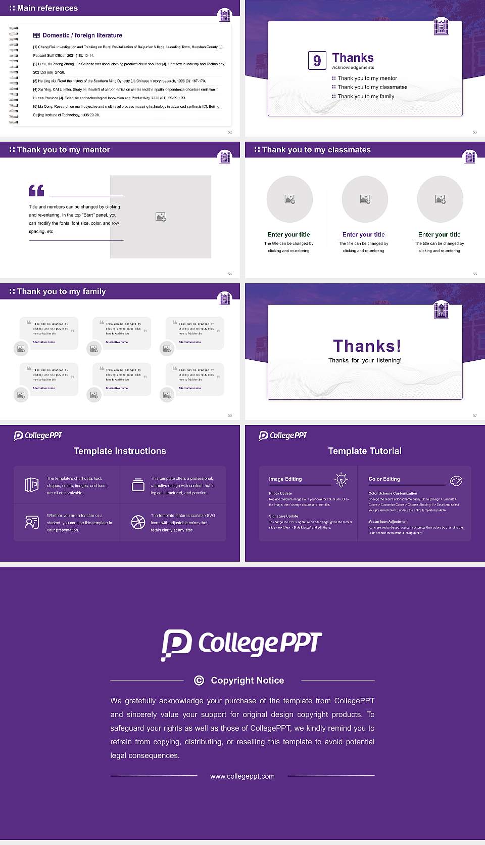 Kansas Wesleyan University Graduation Thesis Defense PPT Template16:9 ratio PPT effect preview image7