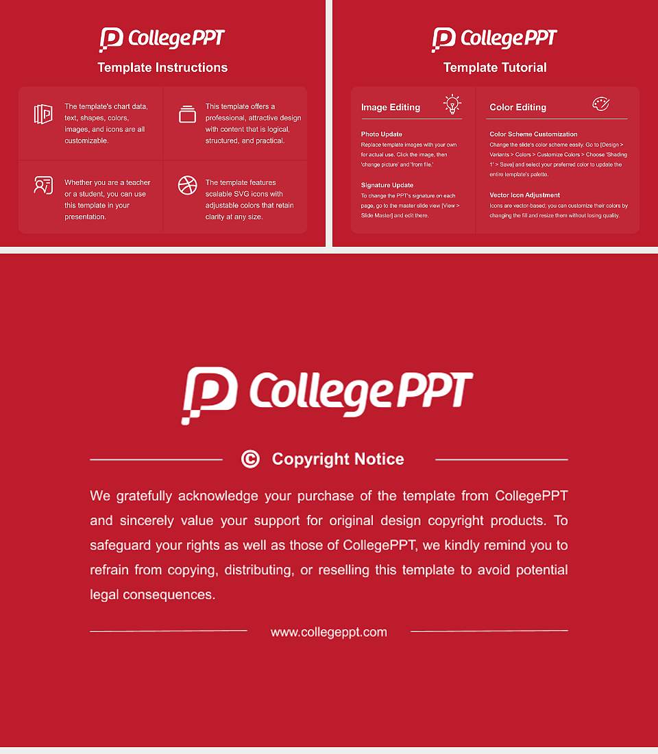 Lake Forest College Course/Courseware Creation PPT Template4:3 ratio PPT effect preview image5