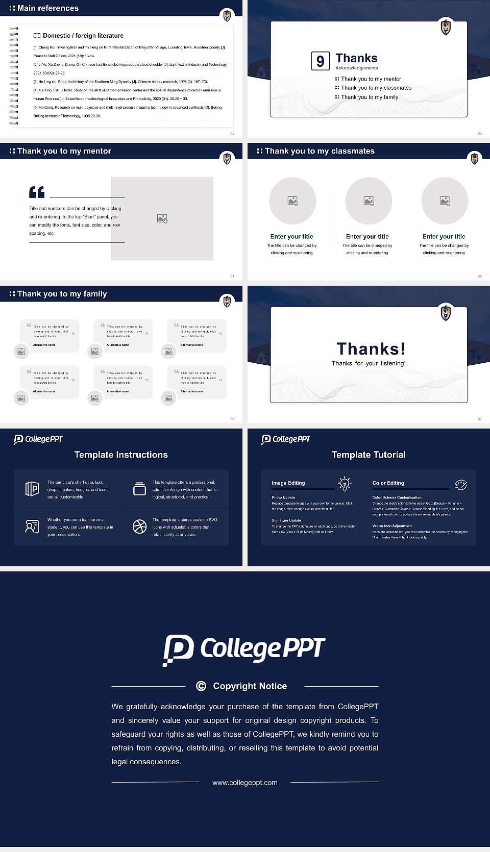 Judson University Graduation Thesis Defense PPT Template16:9 ratio PPT effect preview image7
