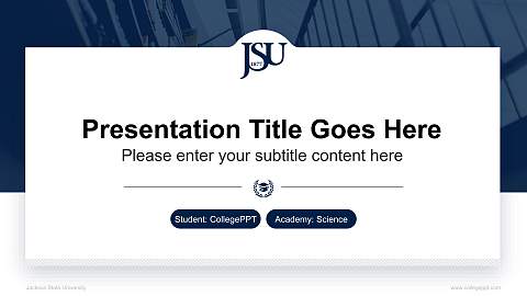 Jackson State University National Scholarship Defense PPT Template