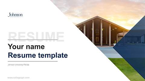 Johnson University Florida Resume PPT Template