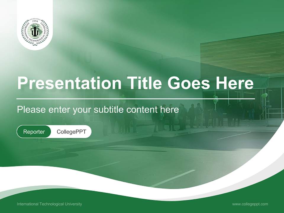 International Technological University Lecture Sharing and Networking Event PPT Template4:3 ratio PPT effect preview image4