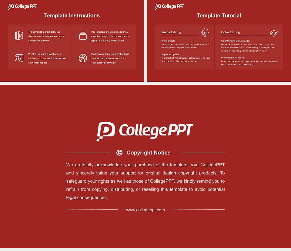 La Roche University Course/Courseware Creation PPT Template16:9 ratio PPT effect preview image5