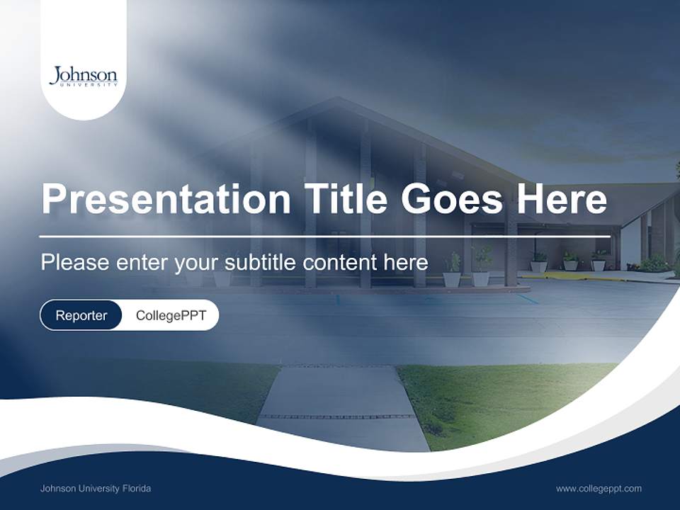 Johnson University Florida Lecture Sharing and Networking Event PPT Template4:3 ratio PPT effect preview image4