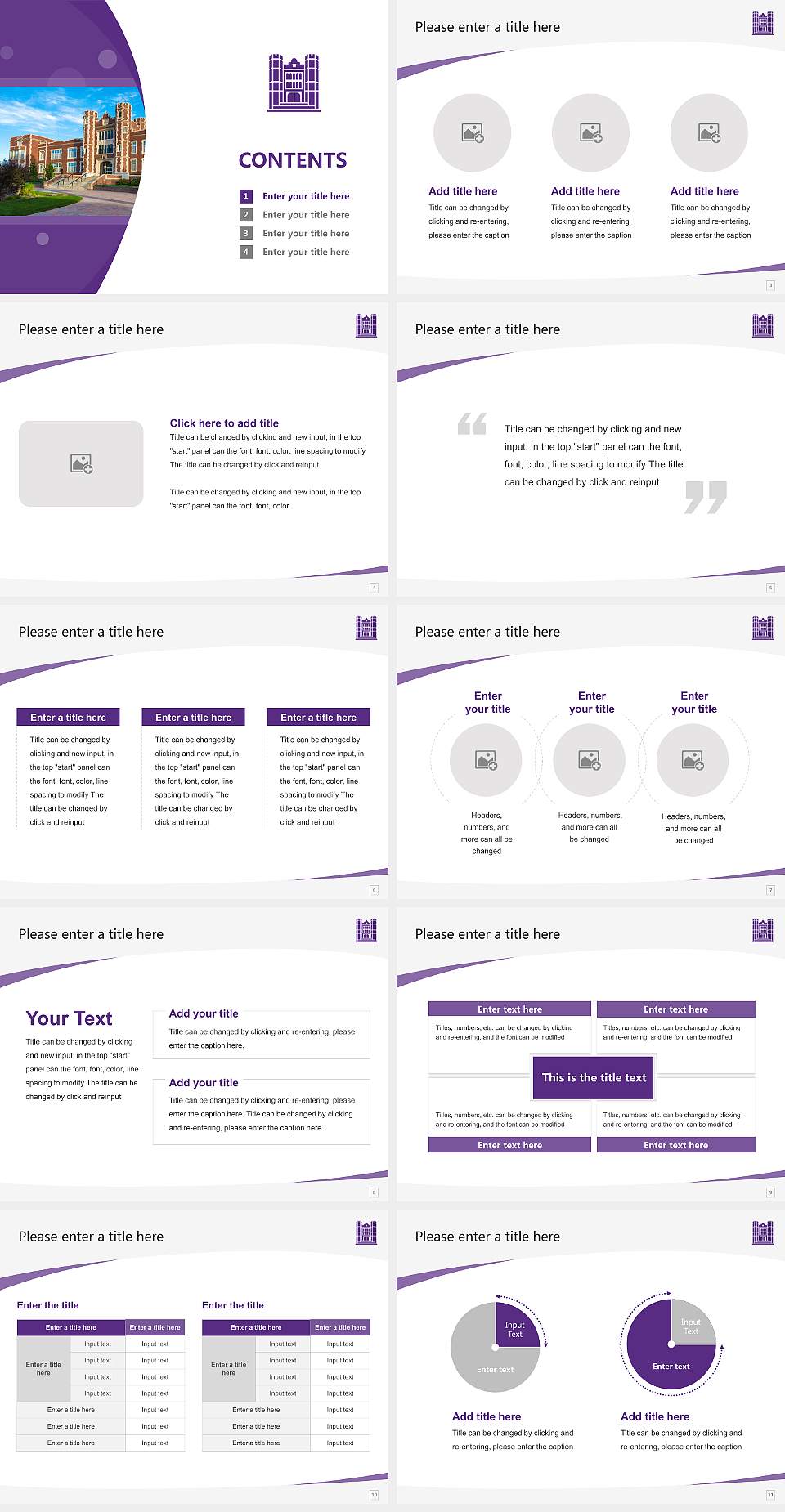 Kansas Wesleyan University Course/Courseware Creation PPT Template4:3 ratio PPT effect preview image2