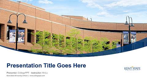 Kent State University at Kent Course/Courseware Creation PPT Template