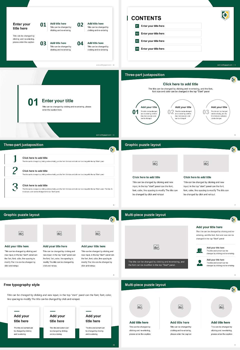 Keuka College Academic Presentation/Research Findings Report PPT Template16:9 ratio PPT effect preview image2
