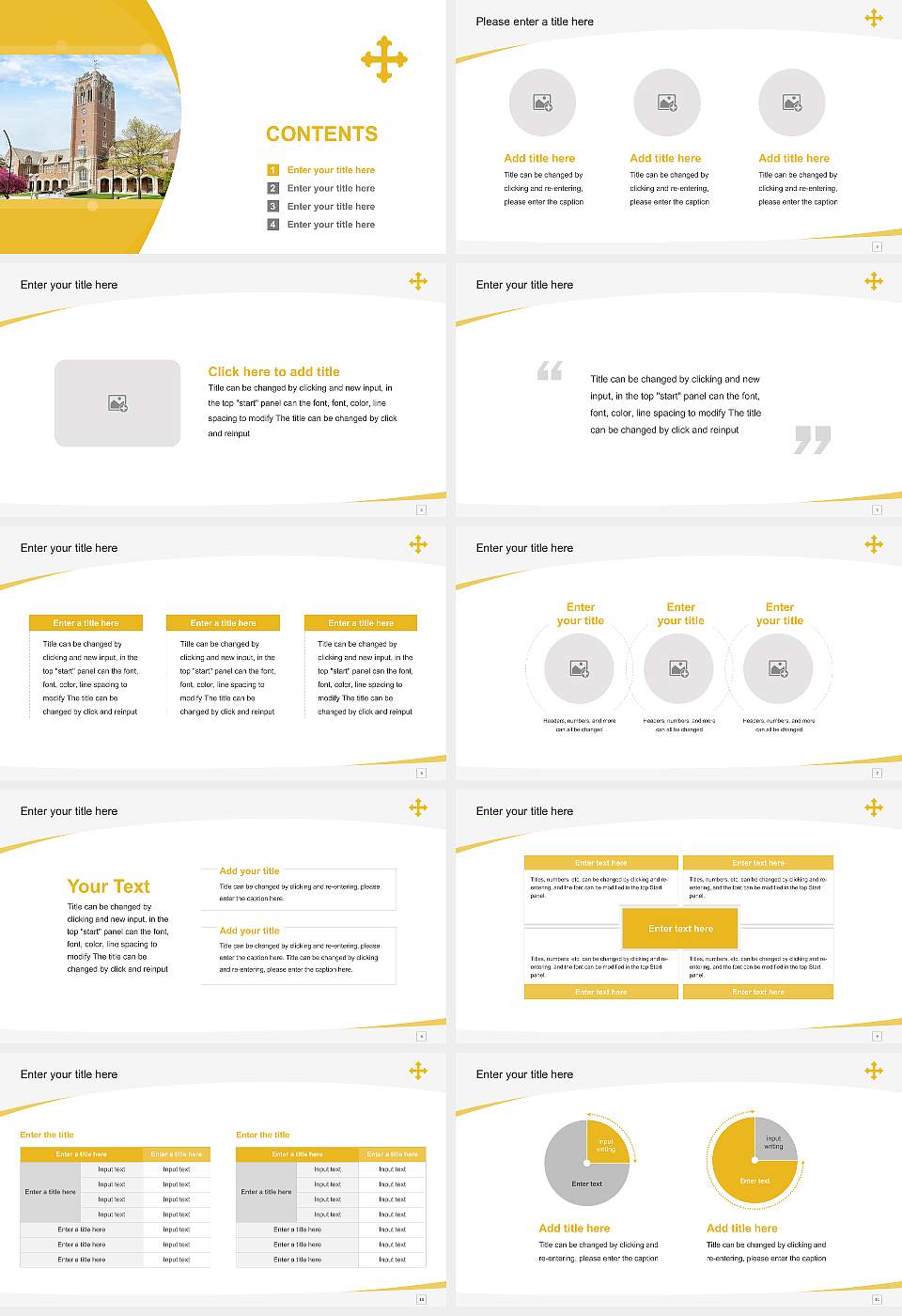 John Carroll University Course/Courseware Creation PPT Template16:9 ratio PPT effect preview image2