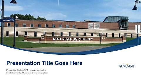 Kent State University at Tuscarawas Course/Courseware Creation PPT Template