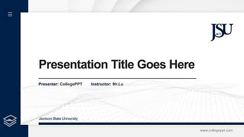 Jackson State University Thesis Proposal/Graduation Defense PPT Template