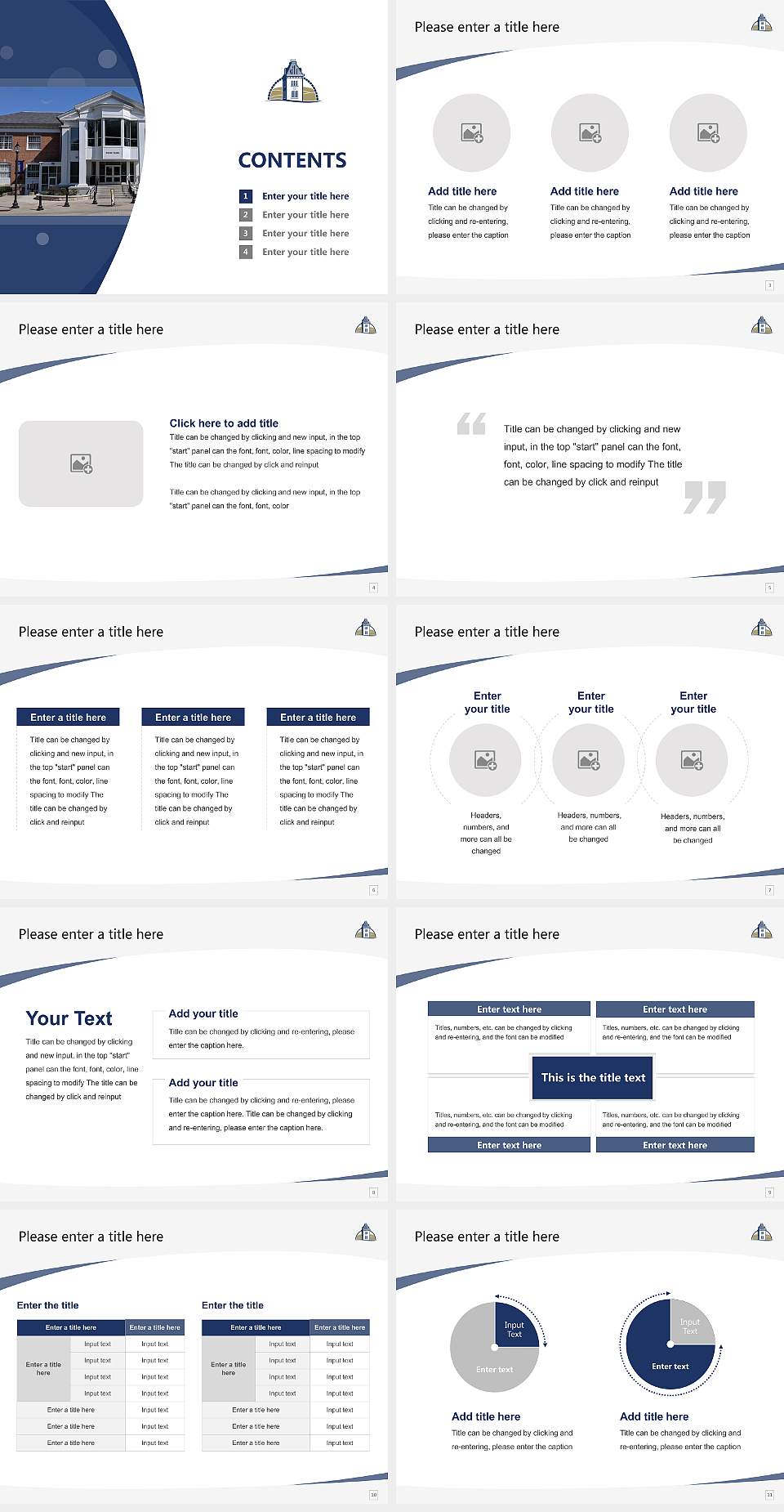 Juniata College Course/Courseware Creation PPT Template4:3 ratio PPT effect preview image2