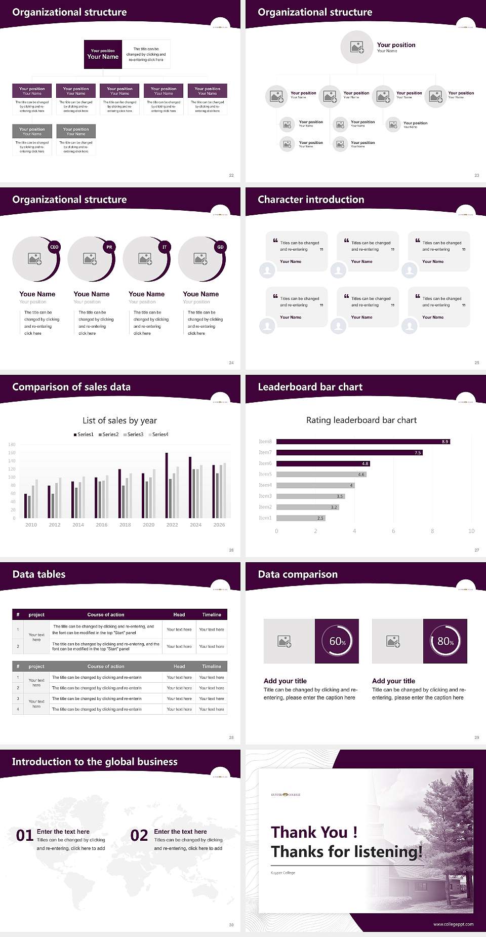 Kuyper College Academic Presentation/Research Findings Report PPT Template4:3 ratio PPT effect preview image4
