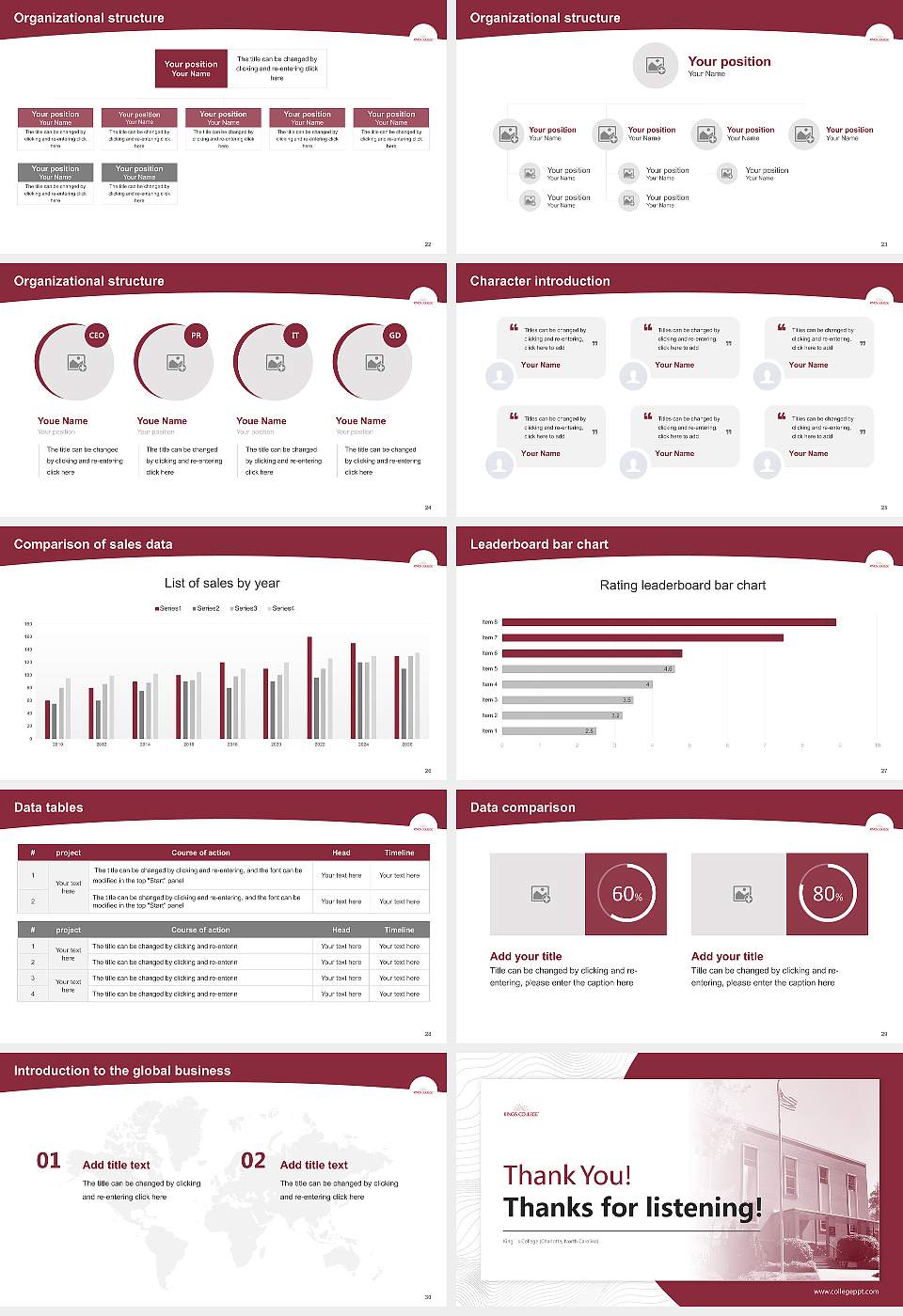 King’s College (Charlotte, North Carolina) Academic Presentation/Research Findings Report PPT Template16:9 ratio PPT effect preview image4