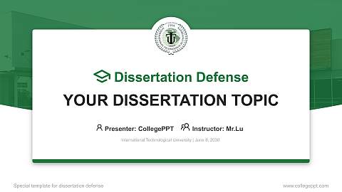 International Technological University Graduation Thesis Defense PPT Template