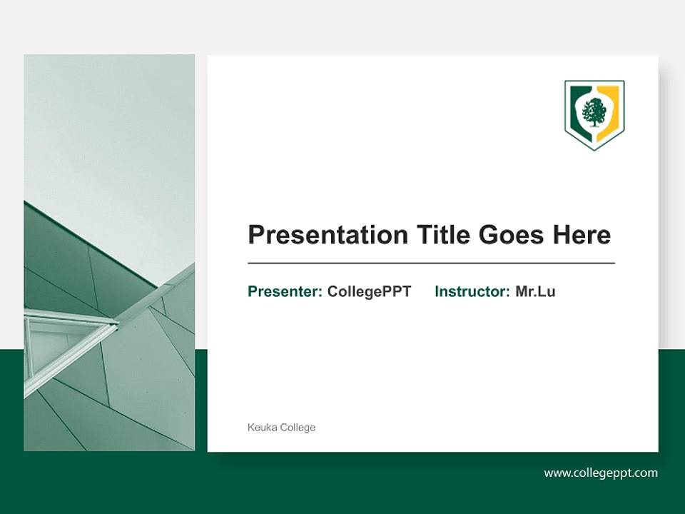 Keuka College General Purpose PPT Template4:3 ratio PPT effect preview image6