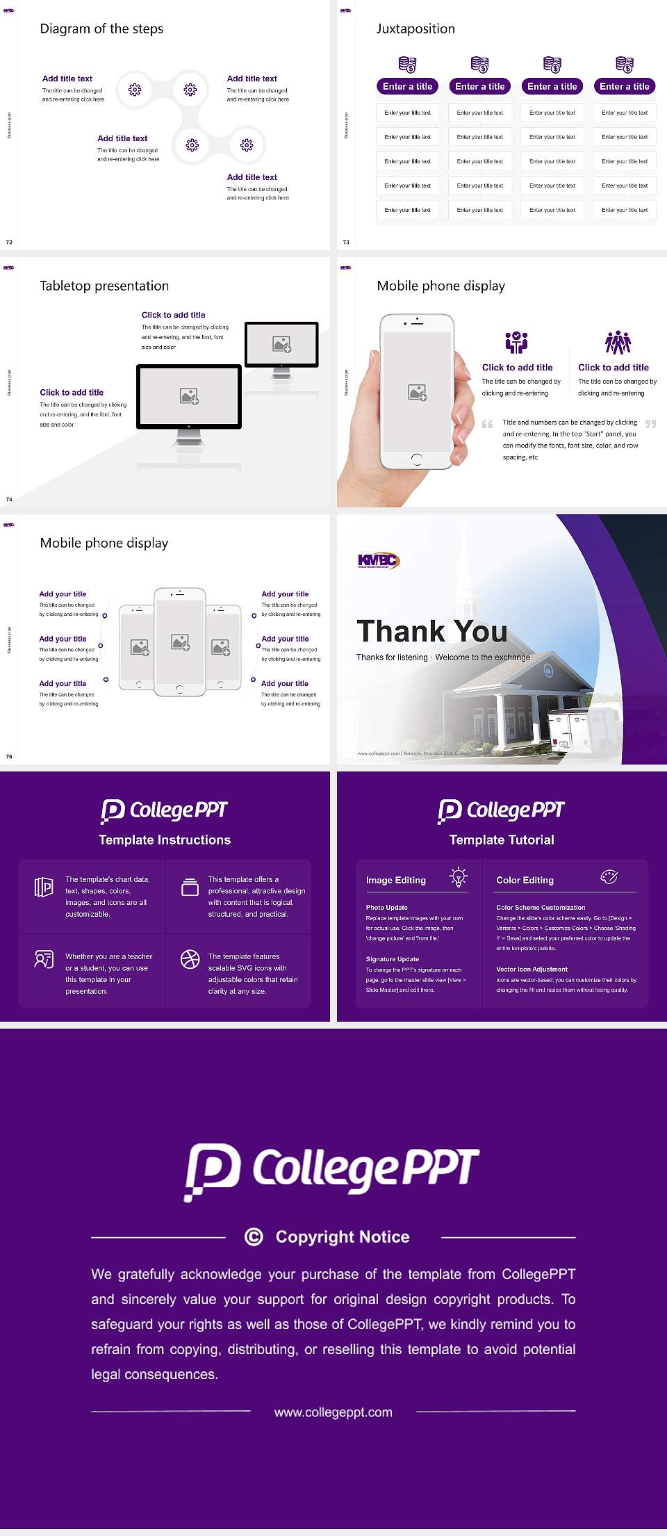 Kentucky Mountain Bible College Competition/Entrepreneurship Contest PPT Template4:3 ratio PPT effect preview image9