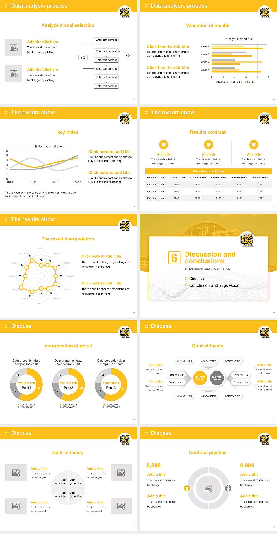 Kennesaw State University Graduation Thesis Defense PPT Template4:3 ratio PPT effect preview image5