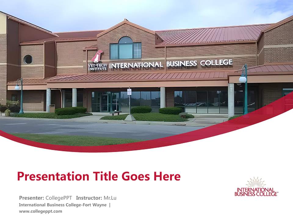 International Business College-Fort Wayne Course/Courseware Creation PPT Template4:3 ratio PPT effect preview image5