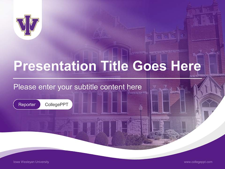 Iowa Wesleyan University Lecture Sharing and Networking Event PPT Template4:3 ratio PPT effect preview image4